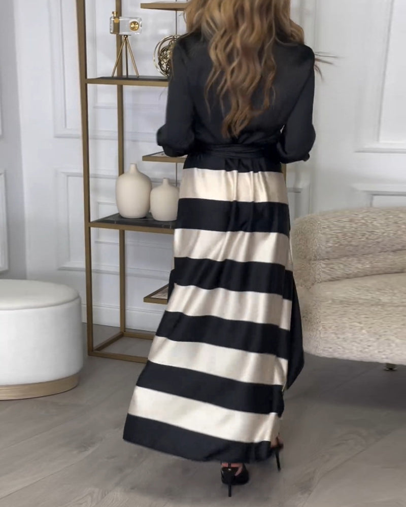 Sophie - Striped elegant dress