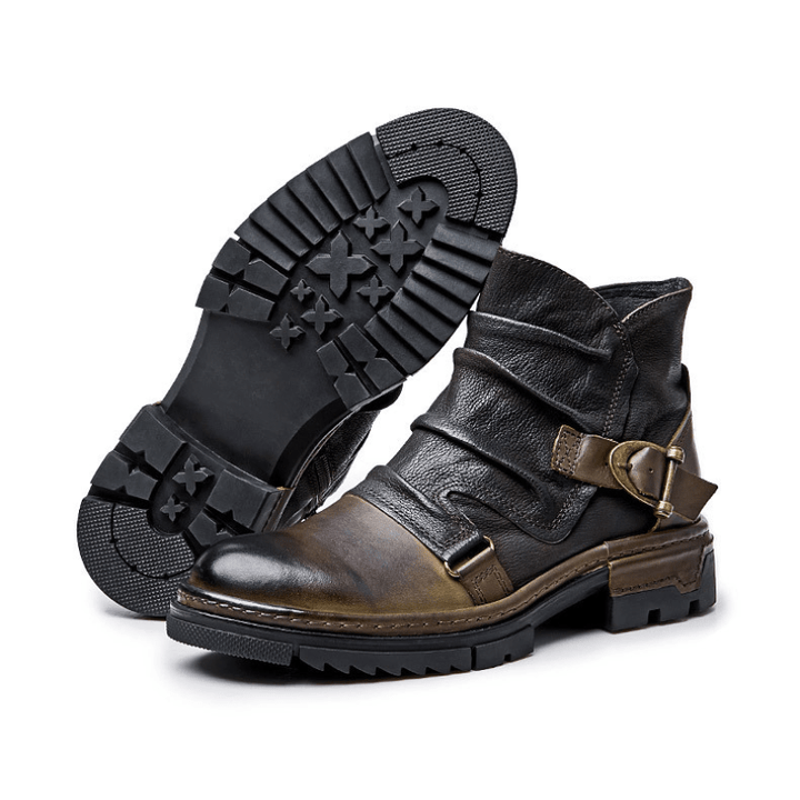 RUBEN | Leather Biker Boots