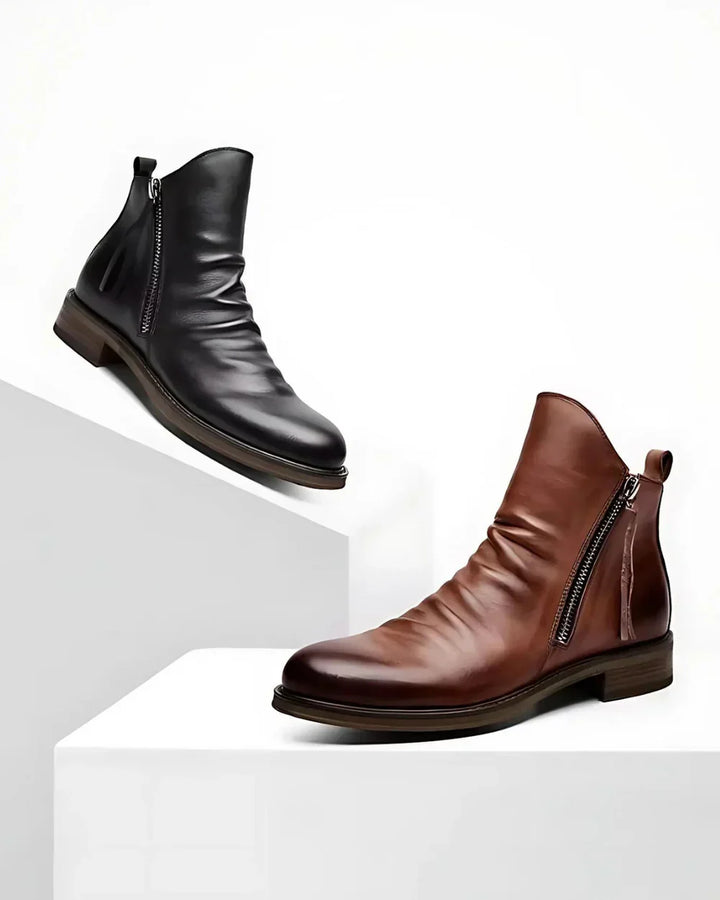 Leonardo™ | Elegant Zip Leather Boots