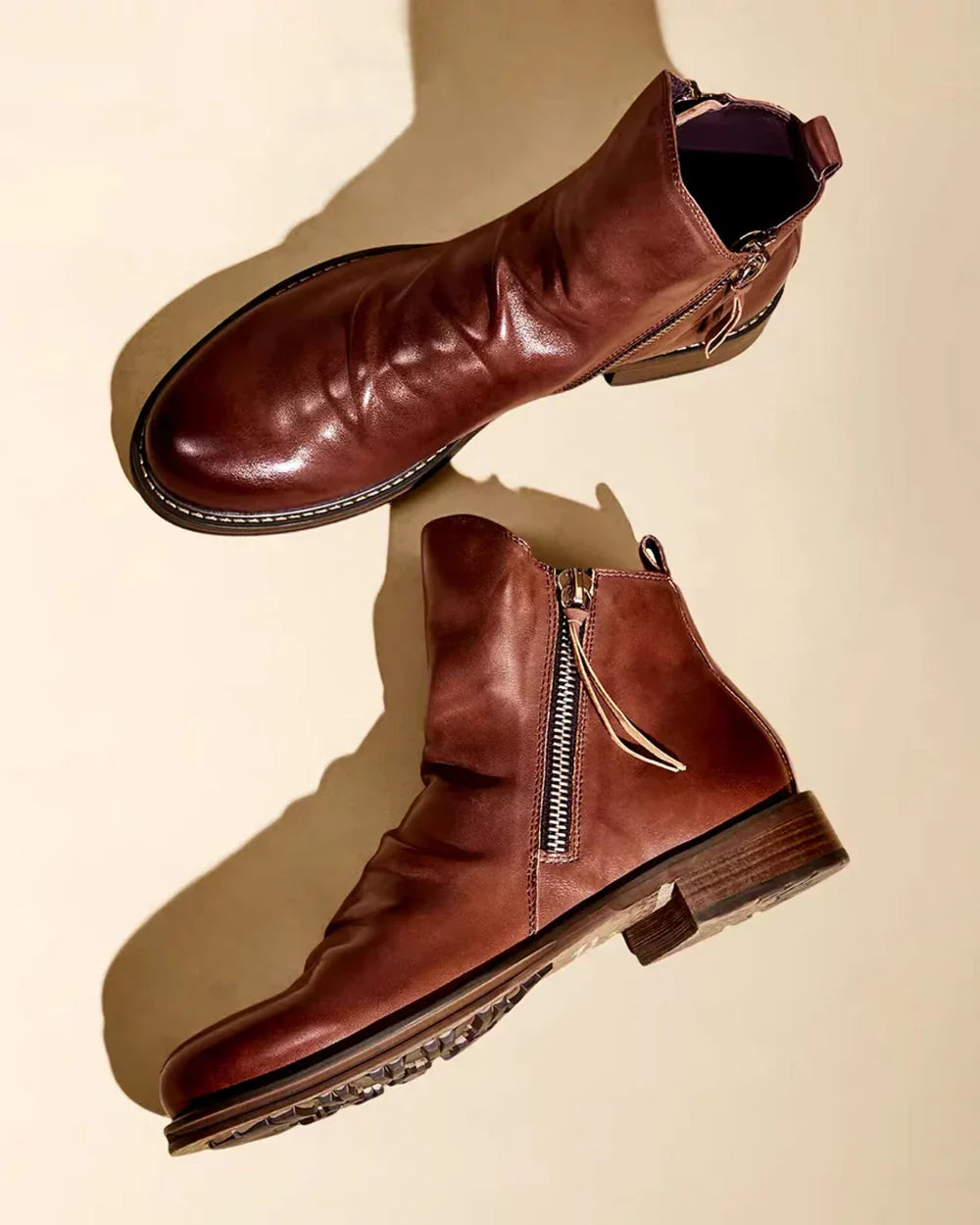 Leonardo™ | Elegant Zip Leather Boots