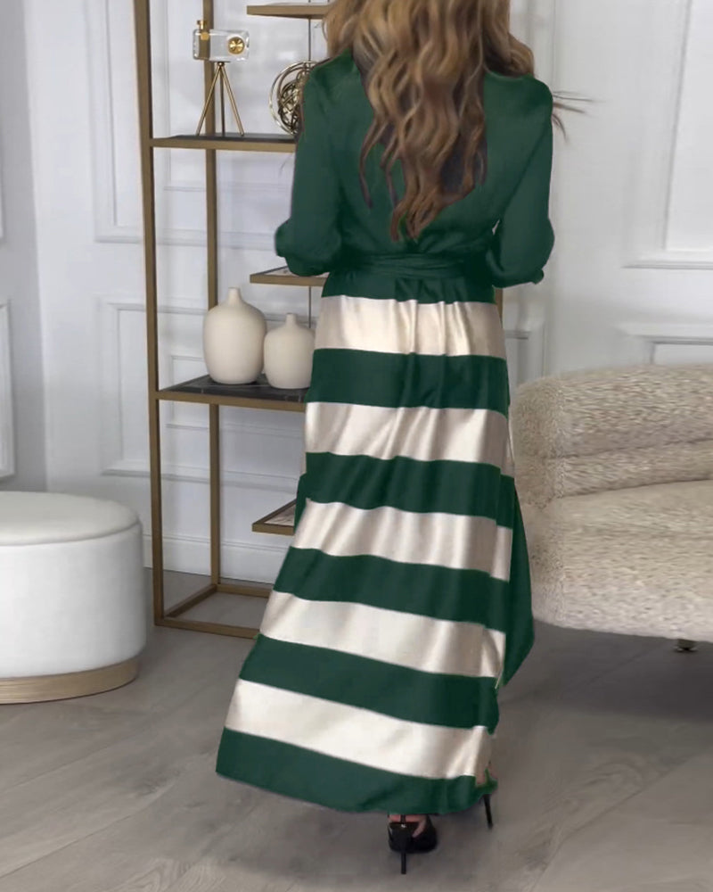 Sophie - Striped elegant dress