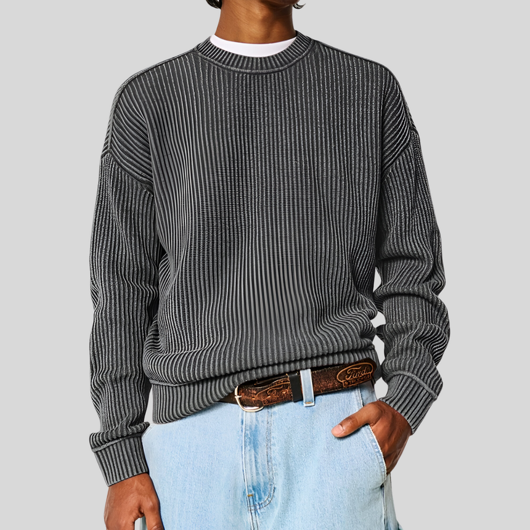 Leo™ - Versatile round neck men's jumper