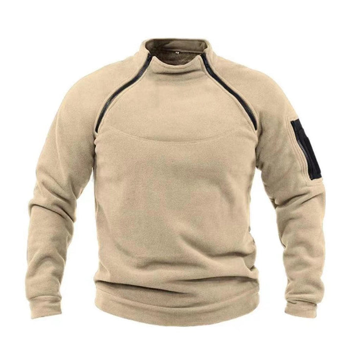 Military Style Fleece Sweatshirt