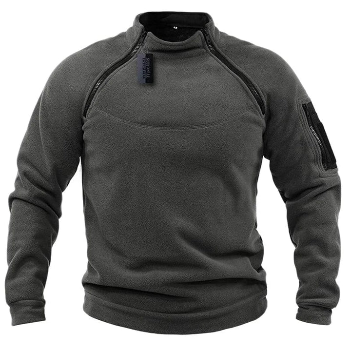 Military Style Fleece Sweatshirt