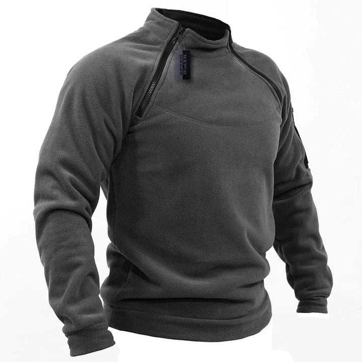 Military Style Fleece Sweatshirt