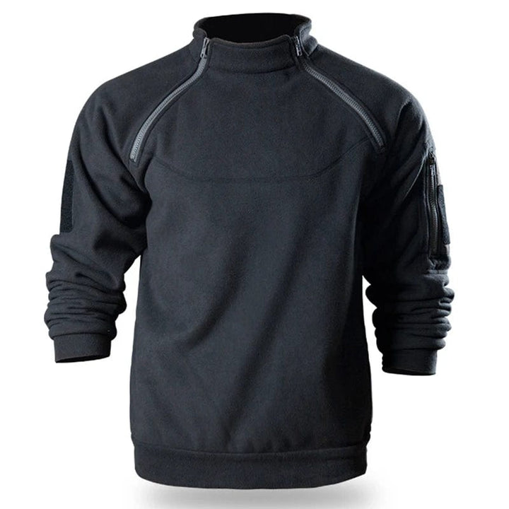 Military Style Fleece Sweatshirt