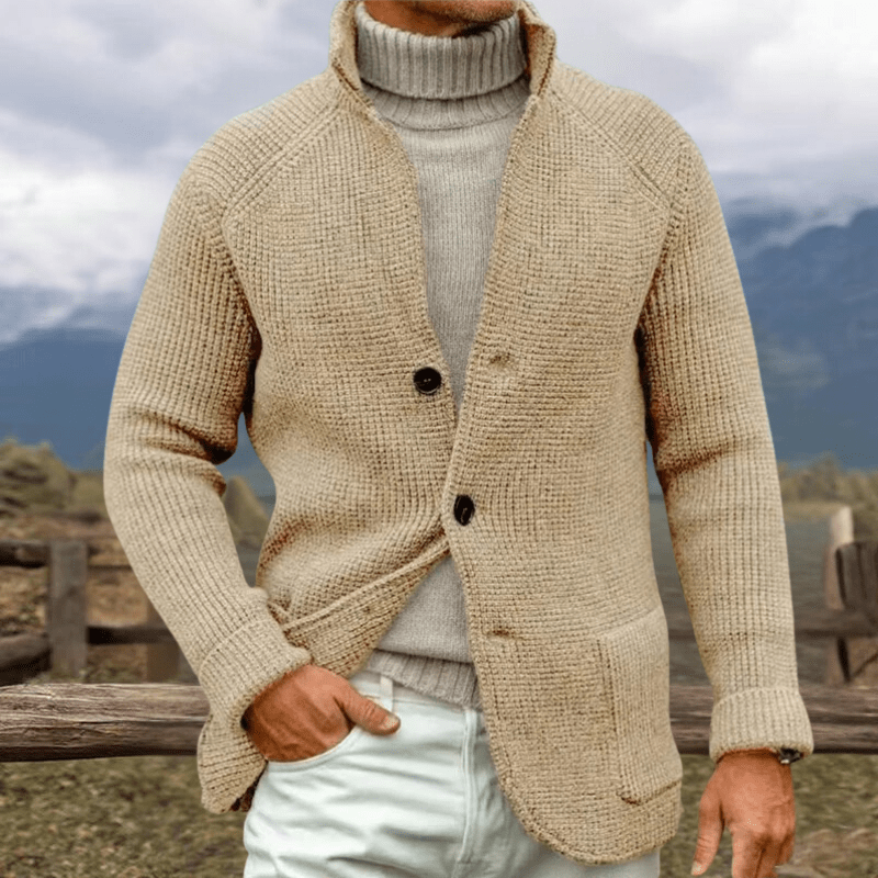 CHARLES - CARDIGAN IN CHUNKY KNIT LOOK