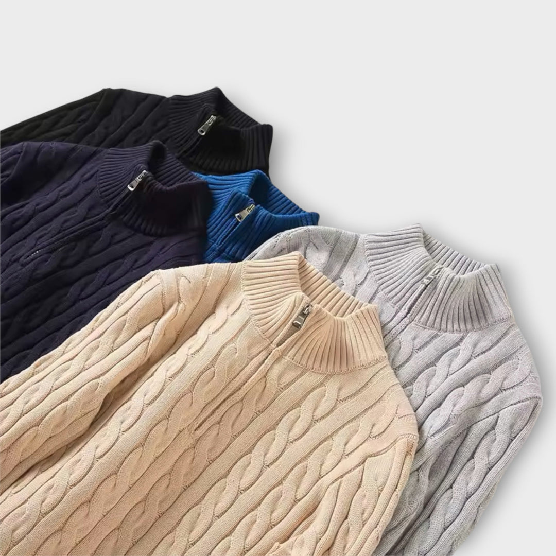 Simon™ | Elegant Half-Zip Sweater