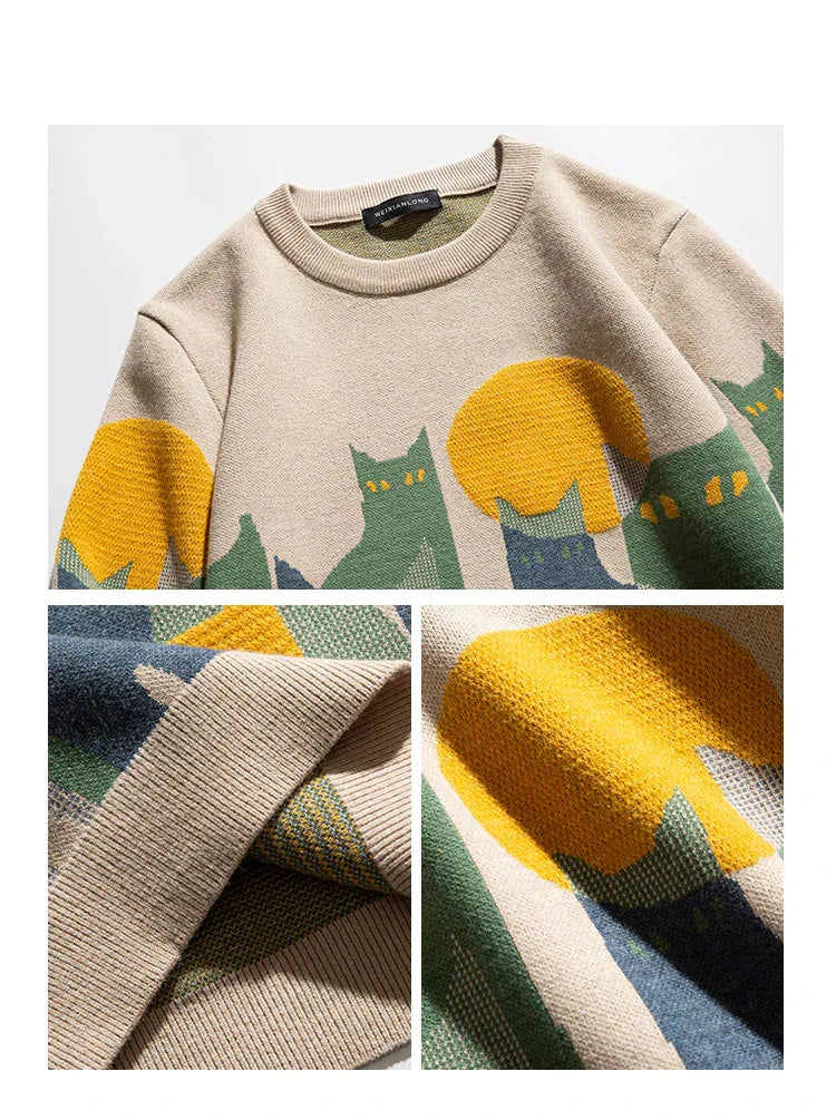 Sam | Unisex Cat Sweater