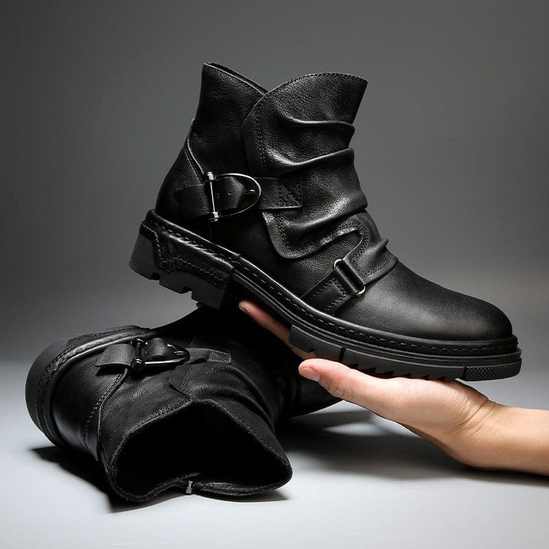 RUBEN | Leather Biker Boots