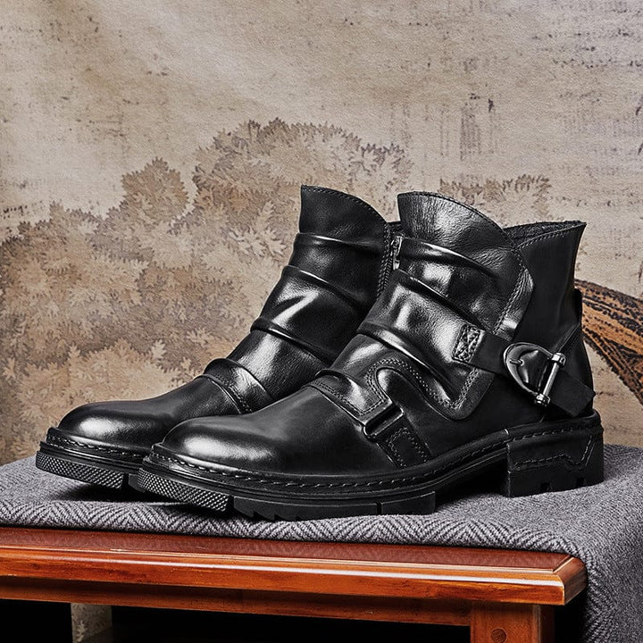 RUBEN | Leather Biker Boots