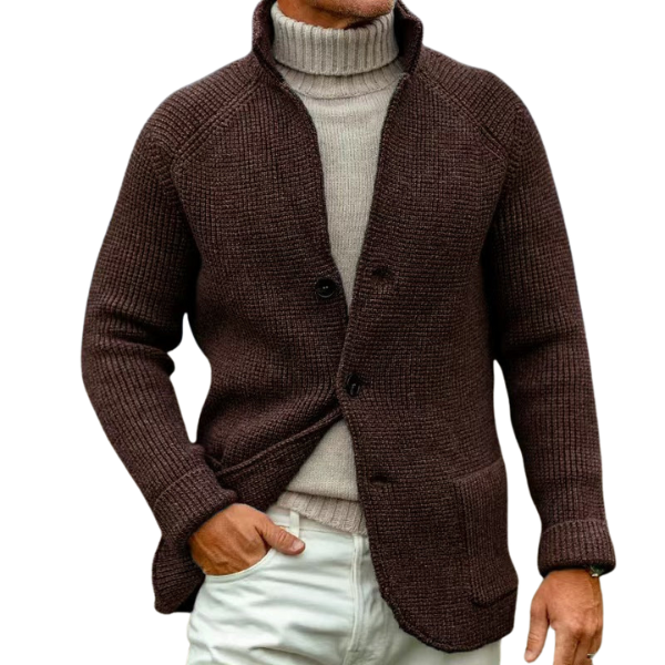 CHARLES - CARDIGAN IN CHUNKY KNIT LOOK