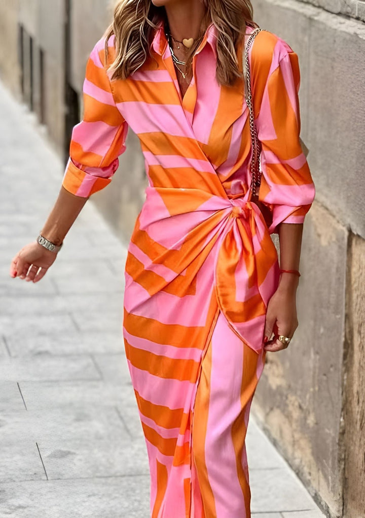 Amalia - Wrap dress with print