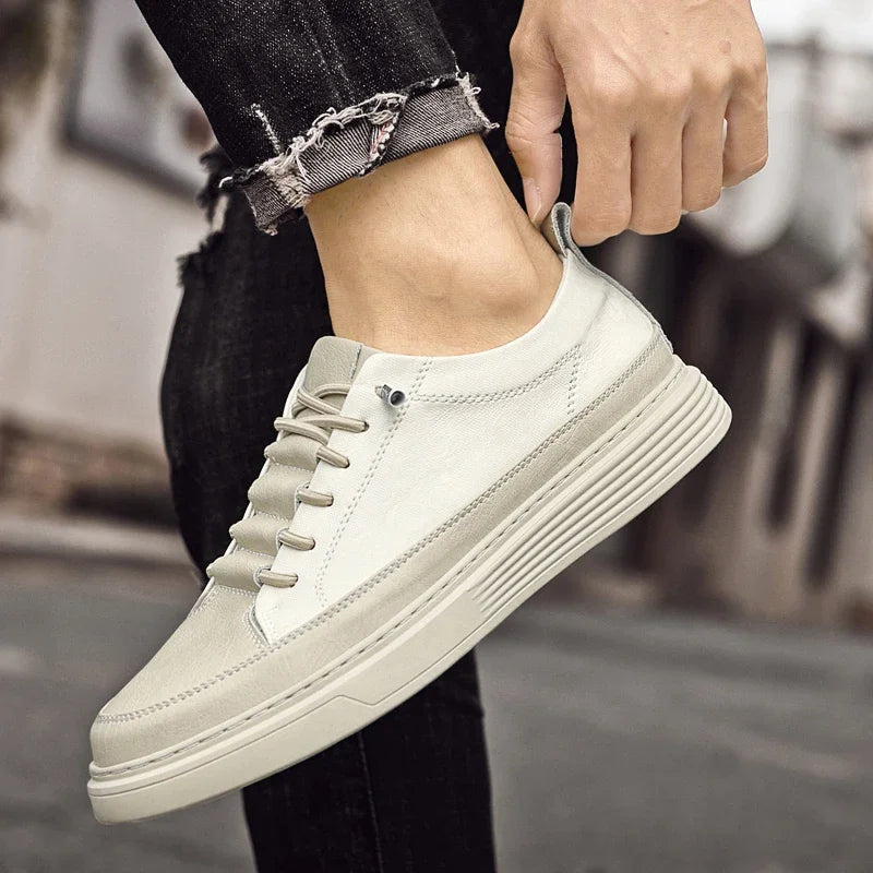 Urban Tempo - Textured Leather Sneakers