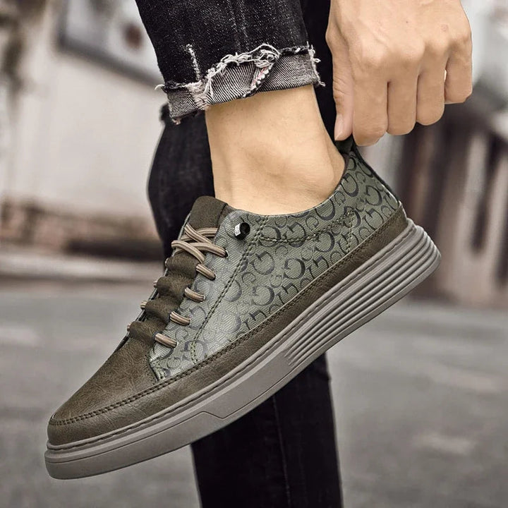 Urban Tempo - Textured Leather Sneakers