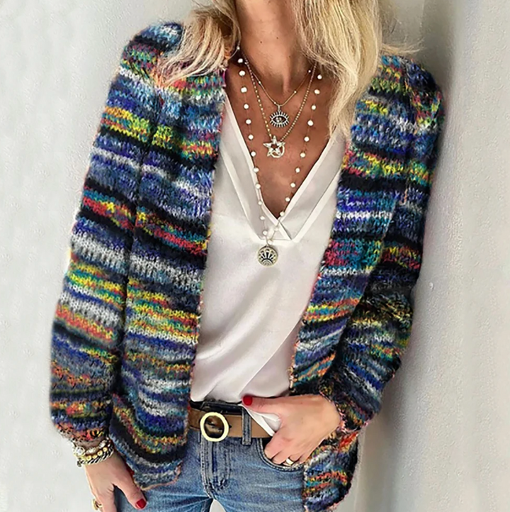 Cleo™ | Unique multicoloured cardigan