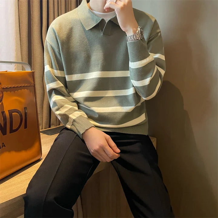 Ethan | Striped knitted jumper