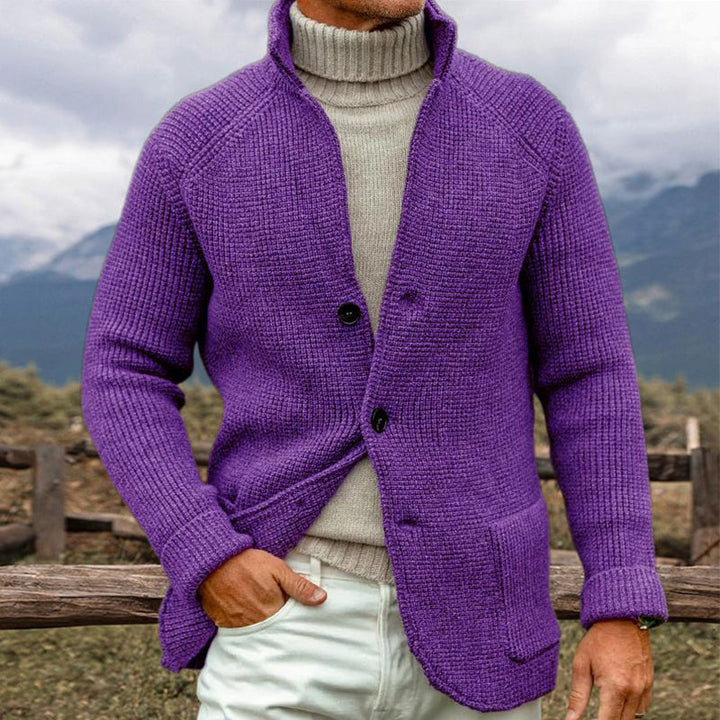 CHARLES - CARDIGAN IN CHUNKY KNIT LOOK