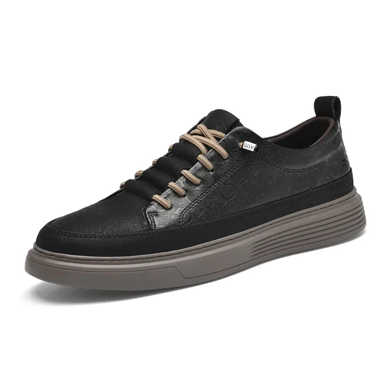 Urban Tempo - Textured Leather Sneakers