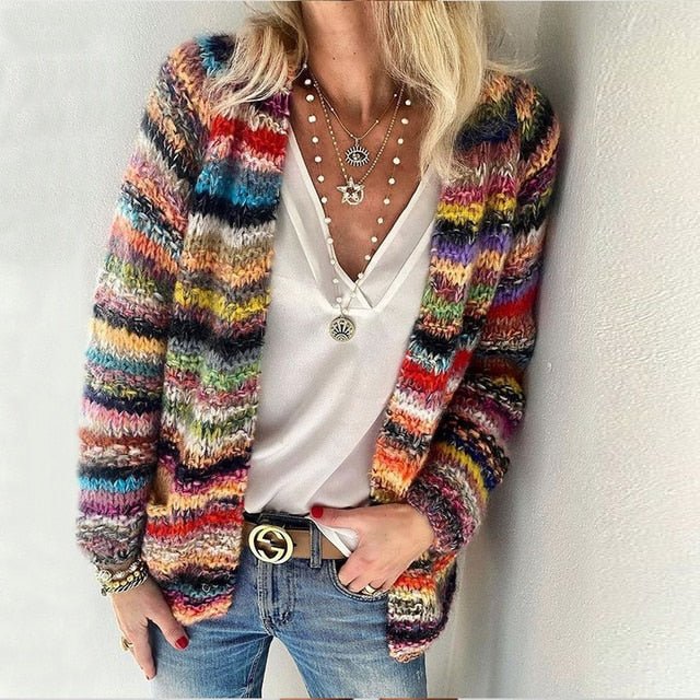 Cleo™ | Unique multicoloured cardigan