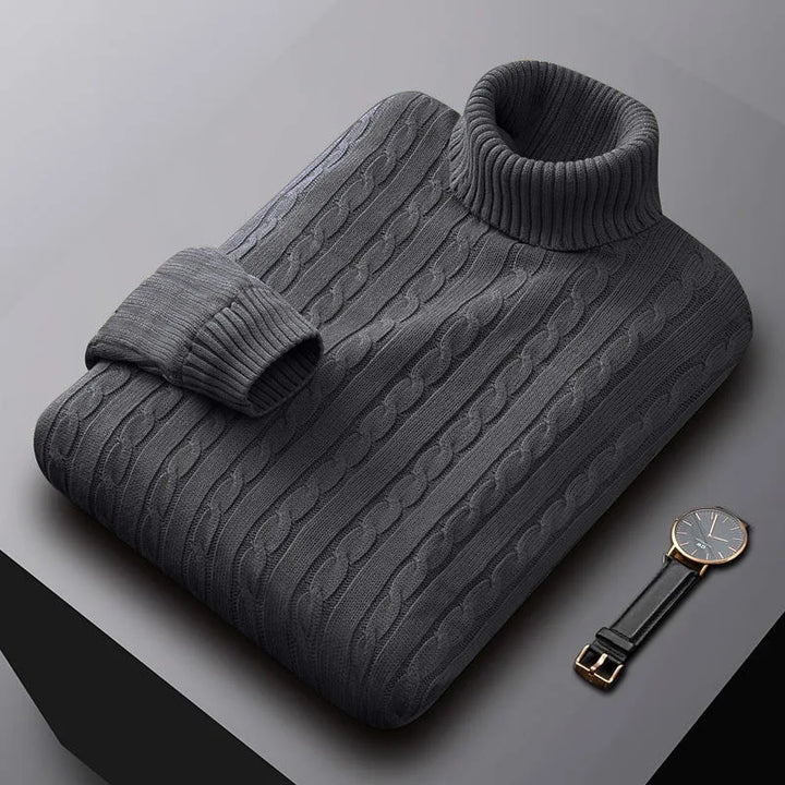 Henry - Knitted Roll Neck Jumper