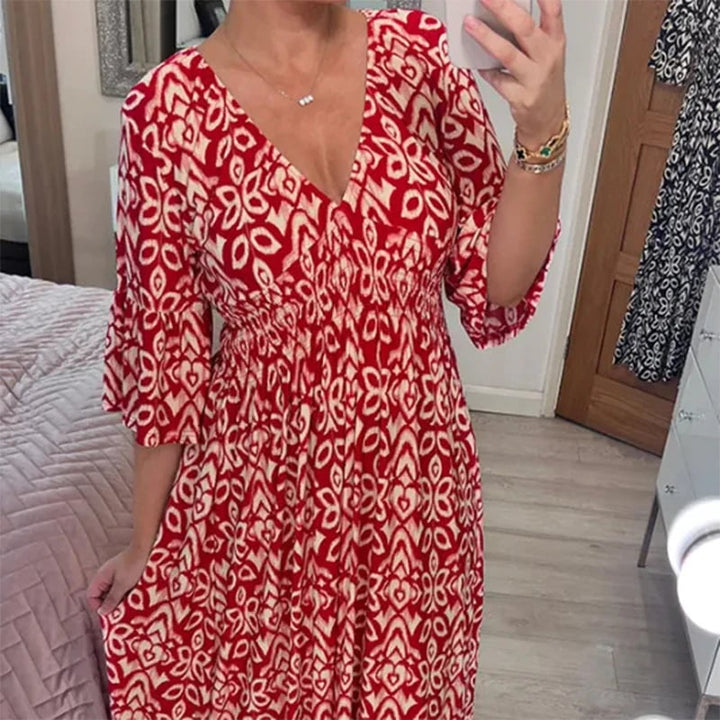 Floral V-neck dress