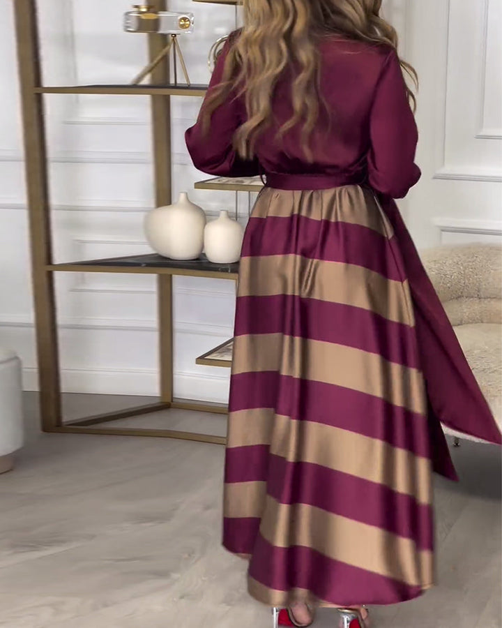 Sophie - Striped elegant dress