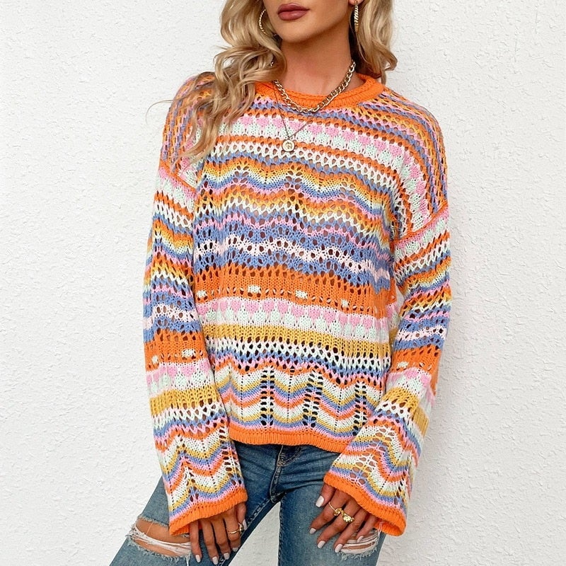 Lily - Striped jumper for women